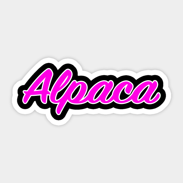 Alpaca Sticker by lenn